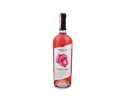 Вино KOBLEVO MUSCAT Рожеве напiвсолодке 0,75л.