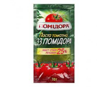 Паста томатна 33 Помідора 25% 70г.