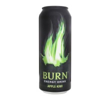 Енергетичний напій BURN Apple-Kivi 0,5л. з/б