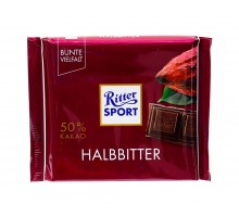 Шоколад Ritter Sport Halbbitter 100г. RITTER SPORT