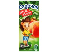 Соки САДОЧОК Персик-Яблуко 0,2л.