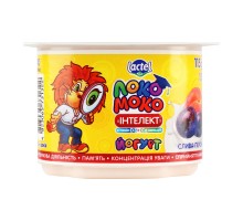 Йогурт Слива-персик 115г. ЛОКО МОКО