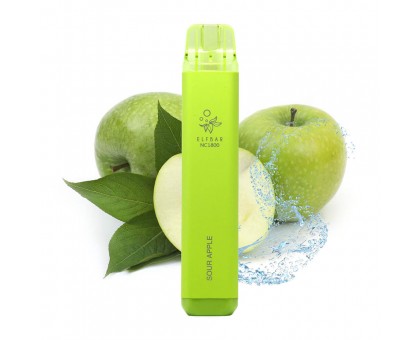 Одноразовий випаровувач ELFBAR Sour apple 1800