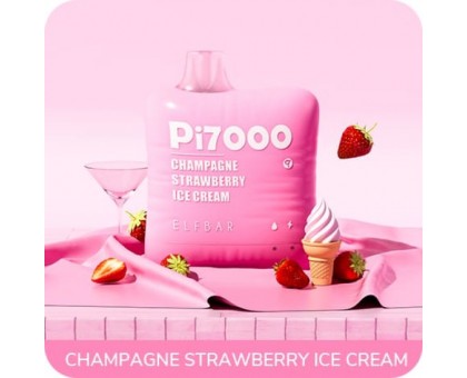 Одноразовий випаровувач ELFBAR Champagne Strawberry Ice Cream   7000