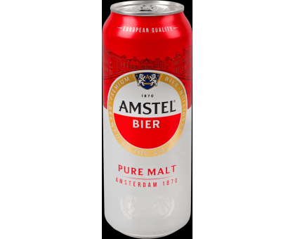 Пиво AMSTEL 1870 Світле 0,5л. з/б