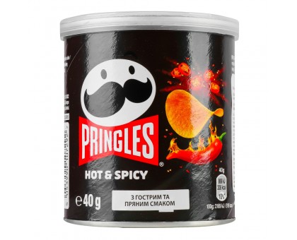 Чіпси PRINGLES Hot & Spicy 40г.