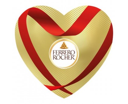 Цукерки шоколадні FERRERO ROCHER Сердце 125г.