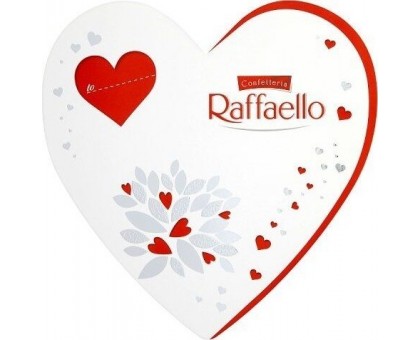 Цукерки шоколадні FERRERO ROCHER RAFFAELLO Сердце 140г