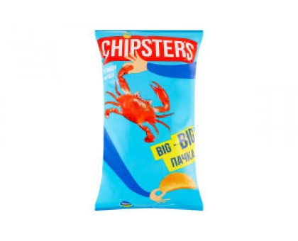 Чіпси CHIPSTERS Краб BIG 180 г.