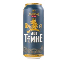 Пиво Лев Темне 0,5л. з/б