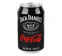 Слабоалкогольні напої JACK DANIEL'S TennesWhisk&CocaCola 0.33л. з/б