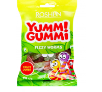 Цукерки Желейнi Yummi Gummi Fizzy Worms 70г. Акція