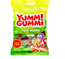 Цукерки Желейнi Yummi Gummi Fizzy Worms 70г. Акція